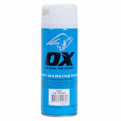 OX Trade White Spot Marking Paint, 12pk