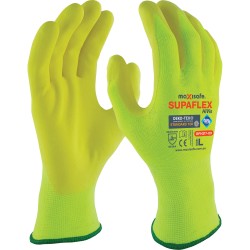 Maxisafe SupaFlex Hi-Vis Yellow Medium Glove GFH217-08