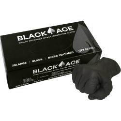 Maxisafe Black Ace Disposable Nitrile Large Gloves GNB205-L
