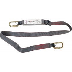 Maxisafe 2m Single Elasticated Lanyard Triple Action Karabiners ZABM-TE