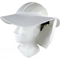 Maxisafe Neck Flap Brim Hat HBS558-W