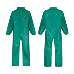 Maxisafe Chemmaster Green PVC Medium Coverall with Collar CPC980-M