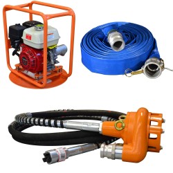 Masterfinish by A.G.Pulie Drive Unit + Submersible Pump + Hose Package