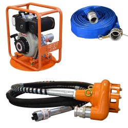 Masterfinish by A.G.Pulie Drive Unit + Submersible Pump + Hose Package Diesel