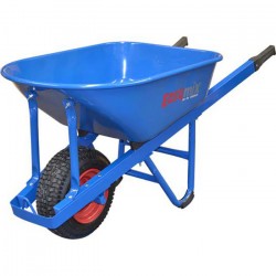 Masterfinish by A.G.Pulie Blue W/Barrow Hd Poly Tray Wide Pneumatic Tyre W900P-HSBWAS