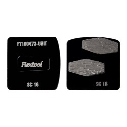 Flextool 16 Grit BladeTec Easy Lock Black Grinding Shoes SC16-2S (3PK) - FT100473-UNIT