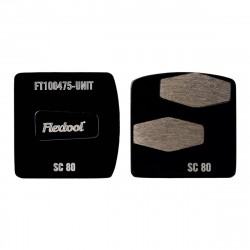 Flextool 80 Grit BladeTec Easy Lock Black Grinding Shoes SC80-2S (3PK) - FT100475-UNIT