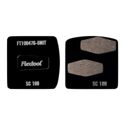 Flextool 100 Grit BladeTec Easy Lock Black Grinding Shoes SC100-2S (3PK) - FT100476-UNIT