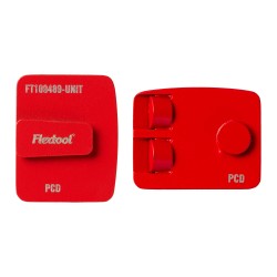 Flextool Thick Coatings (Epoxy, Glue) Red BladeTec Easy Lock Grinding Shoes - FT100489-UNIT