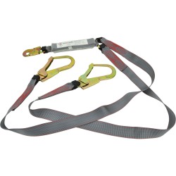 Maxisafe Double Lanyard with Snaphook & Scaffold Hook – 2.0m - ZABM-2T5