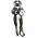 Maxisafe Twin Self-Retractable 2M lanyard w/ Carabiner & Aluminium Hook - ZMIC02-TWIN