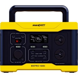 MAXWATT 1600 Watt Pure Sine Wave Portable Power Station - MXPRO1600I