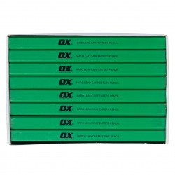 OX Trade Hard Green Carpenters Pencils - 72 pack