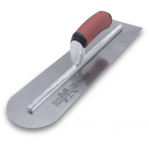 Marshalltown 406 X 102 Rounded Front Carbon Steel Trowel - Durasoft - 13511
