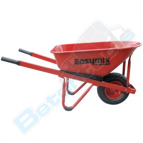 Easymix Red Barrow with Steel Tray W300S-HSRWRS