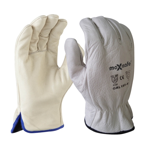 Maxisafe ‘Polar Bear’ Fleece Lined Riggers Medium Brown Gloves GRL155-09