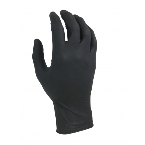 Maxisafe BLACK SHIELD Extra Heavy Duty Nitrile Medium Gloves GNB218-M