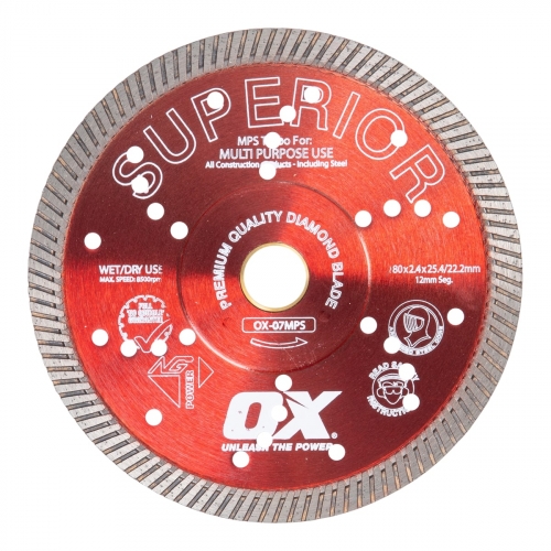 OX MPS SUPERIOR Turbo Diamond Blade 7 inch