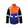 Maxisafe Arcguard FR HI-VIS Pyrovatex Welding Jacket-with Large Harness Flap WHJ932-L