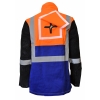 Maxisafe Arcguard FR HI-VIS Pyrovatex Welding Jacket-with Medium Harness Flap WHJ932-M