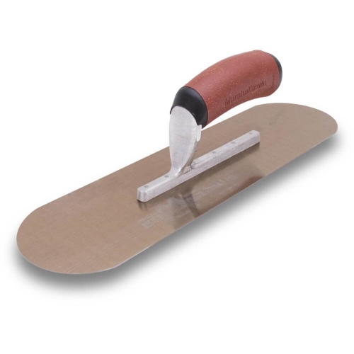 Marshalltown 254mm x 76mm Golden Stainless Steel Pool Trowel with DuraCork Handle MTSP10GSDC - 28578