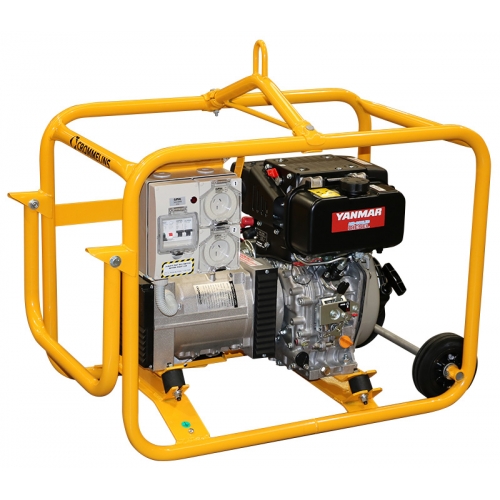 Crommelins Generator 5.5kw Yanmar Diesel Hirepack CG69YDEH