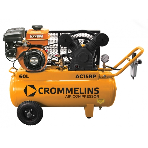 Crommelins 60L Air Compressor Petrol AC15RP