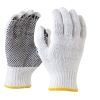 Maxisafe Knitted poly/cotton Polka Dot palm Ladies Gloves GKP104-S