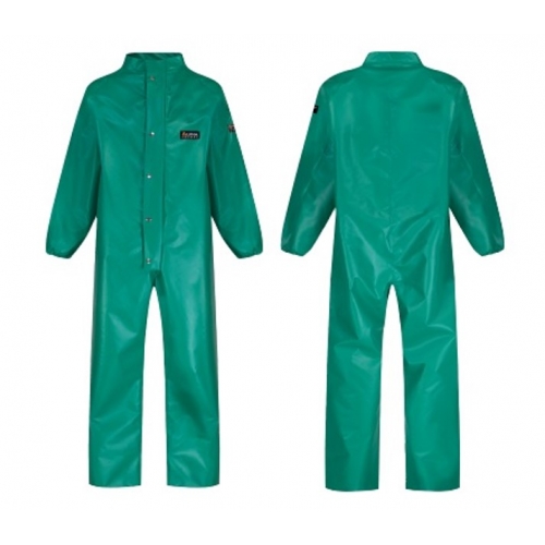 Maxisafe Chemmaster Green PVC 2XLarge Coverall with Collar CPC980-2XL
